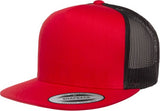 Red-Black Yupoong Classic Universal Trucker Hat