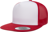 White-Red Yupoong Classic Universal Trucker Hat