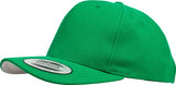 Green Yupoong Classic Snapback Hat